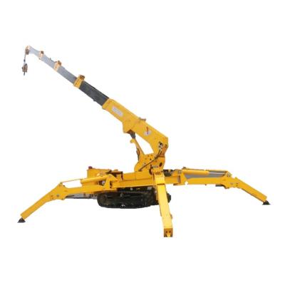 China Other 3 ton Mini Telescopic Boom Crane mobile crawler crane spider mobile lifting hydraulic crane for sale for sale