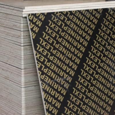 China 15mm Modern Black 18mm Shuttering Film Faced Marine Board Plywood For Construction Formwork for sale