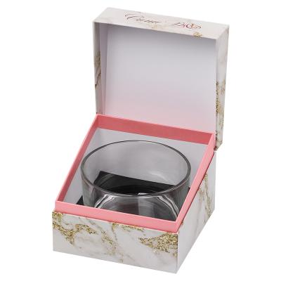 China Wholesale Custom Luxury Premium Packaging Gift Candle Jar Recyclable Boxes Custom Fancy Design Logo Rigid Paper Candle Box for sale