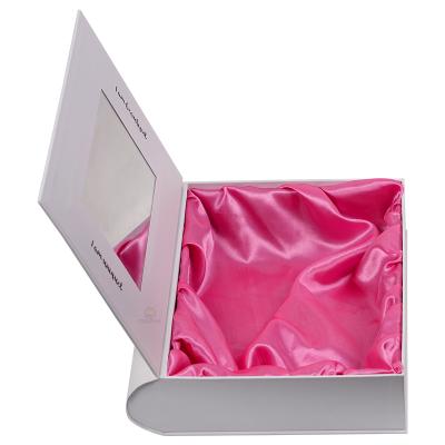 China Recyclable Custom LOGO Luxury White Paper Gift Wig Hair Extension Magnetic Packaging Box for sale