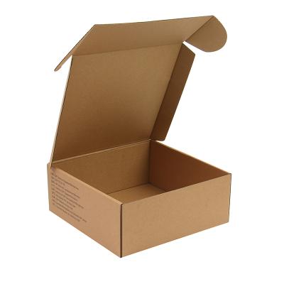 China Handmade Custom Logo E-Commerce Tab Locking Mailer Boxes Wholesale Flat Corrugated Shipping Packaging for sale