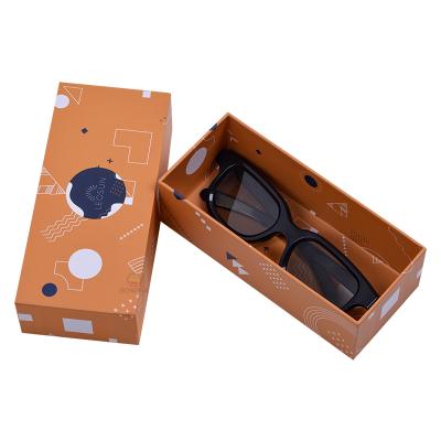 China Reused Brand Materials Factory Designer Custom Logo Wholesale Black Eyewear Private Label Sunglasses Box for sale