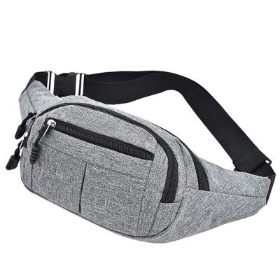 China Nylon/Canvas/Polyester Men's Breast Pack Waterproof Outdoor Sports Bag Male Fanny Pouch Korean Style Cross-body Bag Canvas Pocket Waist Fanny Pack for sale