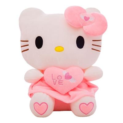 China Hello Super Cute Kitty Plushie Wholesale Fun Plush Dolls Kt Cat Doll Cat Cute Stuffed Cute Comfortable Plush Animal Toys for sale