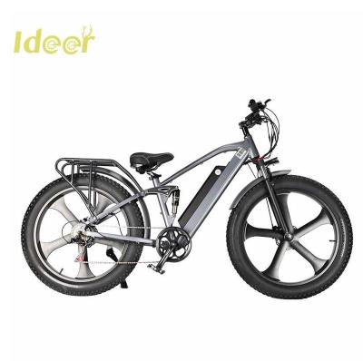 China Ideer Amazone Aluminum Alloy FBA Ddp USA Eu Warehouse Tire 26 Inch Fat Cycle Bicycle Folding Bike With Long Range for sale