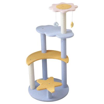 China Natural Wood Cat Furniture House Condo Tower Cat Tree of Hot Selling Cats for sale