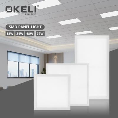 China OKELI Modern Slim Square LED Recessed Panel Light 30x30 60x60 60x30 120x30 120x60 18W 24W 48W 72W Smd for sale