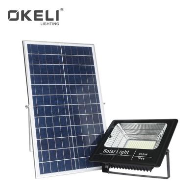 China Garden OKELI die casting outdoor waterproof smd ip66 30w 60w 100w 200w aluminum stadium lighting 200 watt solar led flood light for sale