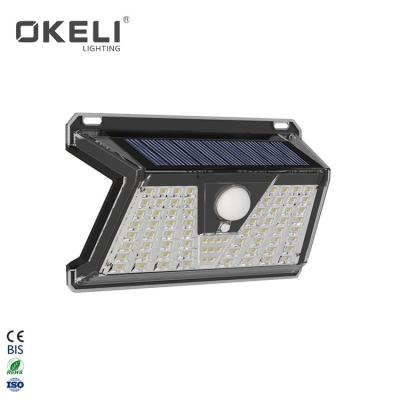 China Garden OKELI Long Working Hours Stability IP44 Waterproof ABS 6W 14W Waterproof Led Solar Wall Light for sale