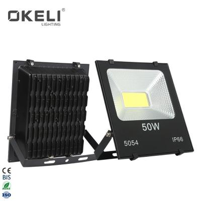 China Best heat dissipation OKELI 20 30 50 100 150 200 300W outdoor waterproof thin aluminum housing ip66 10 led flood light for sale