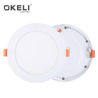 China Modern OKELI 3 6 9 12 15 18 24W High Quality IP20 HID Mounted Living Room Corridor Led Panel Light for sale