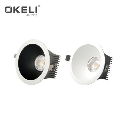 China 1.Professional Project Use COB Wall Washer OKELI Office High Quality Supermarket Aluminum COB 10W 18W Recessed LED Spotlight for sale