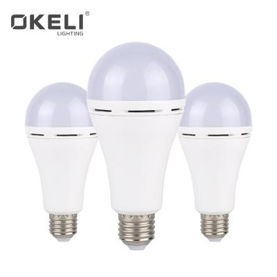 China Energy Saving/Environmental High Quality OKELI 5W 7W 9W 15W E27 LED Smart Rechargeable Emergency Light Bulb With Battery Cable Bulb Led Bulb for sale