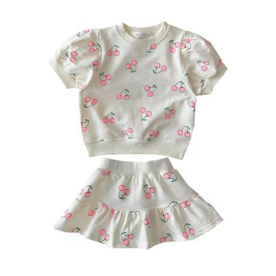 China 2021 New Children's Clothing Children's Casual Baby Clothes Set Children Shorts Kids Girls T-shirt Dresses for sale