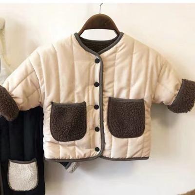 China Cute Baby Lamb Velvet Baby Lining Windproof Hooded Sweater Jacket Baby Pilot Jacket for sale