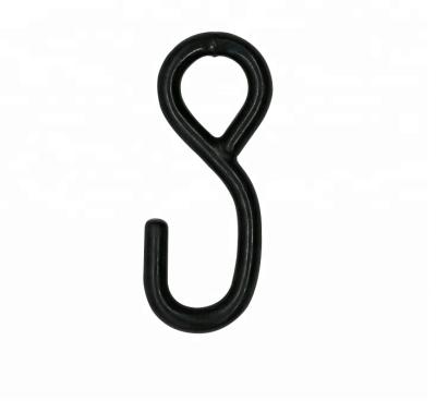 China Electrophoresis Steel Black 25mm Car Whipping S Hook for sale