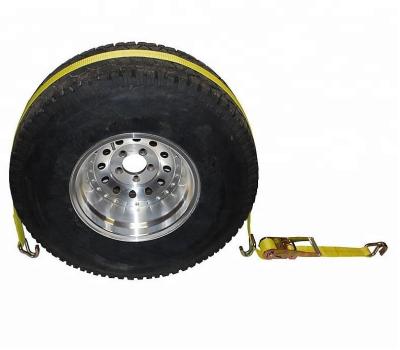 China Steel/Polyester Strap DL-TDS501500 2 Inch 1.5Tons Auto Wheel MotocycleTie Down for sale