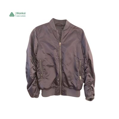 China All Kind Genuine Satin Suede Bomber Interior Zipper Front Welt Pocket Mens Leather, Jacket High Quality Pre-Owned Branded Sukajan for sale