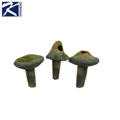 China Garden Decoration Automatic Ceramic Mushroom Figurine Dropper Plant Watering Spikes for sale