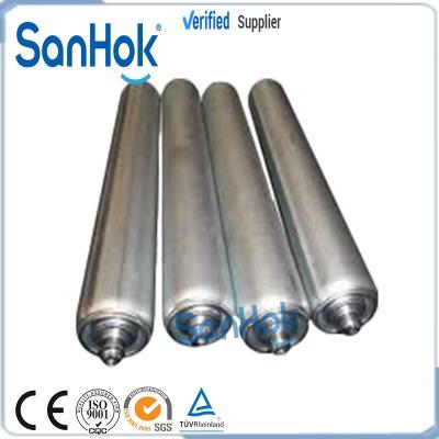 China Low Noise Customized Prepared Female Thread Milling Carbon Steel Galvanized Unpowered Conveyor Roller For Gravity Roller Conveyor for sale