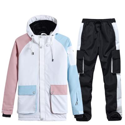 China OEM Breathable Custom High Quality Women Waterproof And Windproof Ski Jacket And Snowpants Skiing Suit for sale