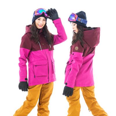 China Popular Anti-UV Hot Selling Pink Fashion Ski Jacket Ladies Ski Jacket OEM ODM ODM Service for sale