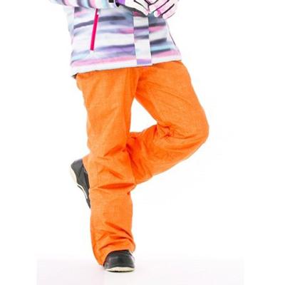 China OEM Breathable Orange Waterproof Warm Ladies Ski Pants Outdoor Casual Wear Resistant Breathable Snow Pants for sale