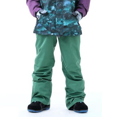 China Wholesale Custom Made Green Anti-UV Waterproof Warm Outdoor Ski Pants Breathable Wear-Resistant Breathable Snow Pants OEM for sale