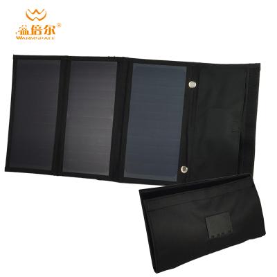 China WARMSPACE 2022 Foldable Solar Panel 2022 Portable Waterproof Mobile Phone Solar Charger Dual USB for Travel Support Outdoor OEM ODM 630mm*295mm for sale