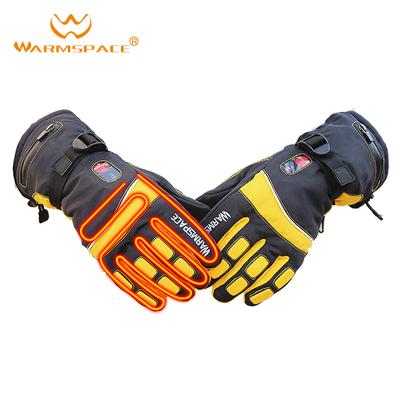 China Unisex Double Side Heated Gloves Warmspace OEM ODM Lithium Battery Rechargeable Temperature Regulating Ski Gloves for sale