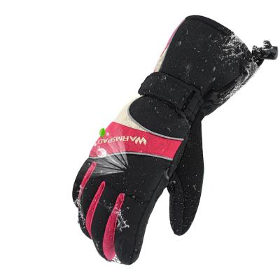 China Polyamide/Polyester Battery Heating Outdoor Sports Waterproof Glove WARMSPACE Ski Gloves Electric Heated aa for sale