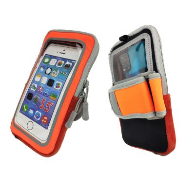 China 150*80mm outdoor sports mobile phone bag with large capacity memory touch screen sports mobile phone armband for Iphone X for sale