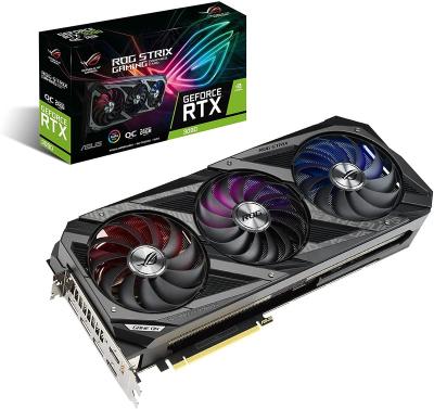 China ASUS ROG Strix GeForce RTX 3090 OC Edition 24GB GDDR6X Gaming Desktop Graphics Card with Axial-Tech Fans and Static Pressure Center Fan for sale