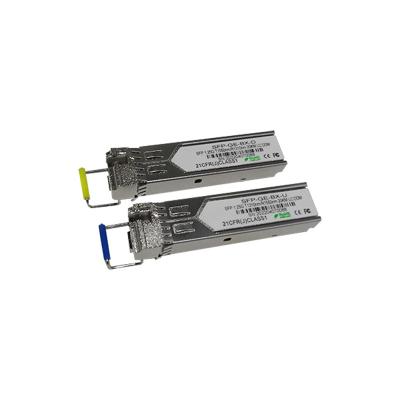 China FTTH 1310nm 1550nm 1.25G SFP Single Mode Fiber DDM 3/10/20/40/60/80/100/120KM Single Fiber Transceiver Module for sale