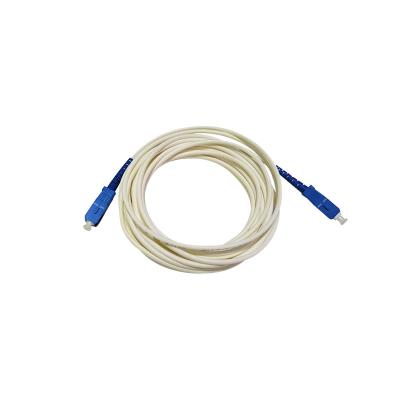 China FTTX G657A2 LHZS single mode fiber optic cable leather simplex jumper can be customized sc/upc fiber optic patch cord for sale