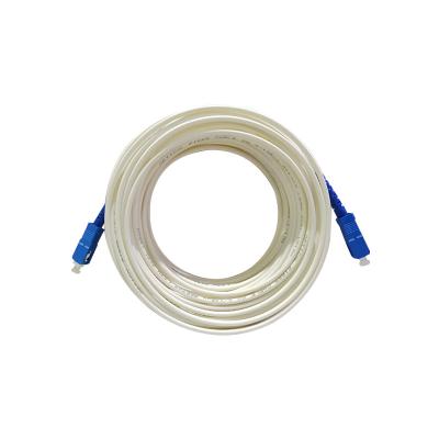 China FTTX G657A2 LHZS single mode fiber optic cable simplex leather jumper can be customized fiber optic patch cord for sale