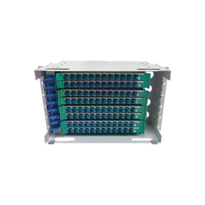 China FTTX 5U 96 Core ODF Fiber Optic Distribution Frame Fiber Optic Terminal Rack Rack Mounted Fiber Optic Terminal Box SC/FC/LC Port for sale