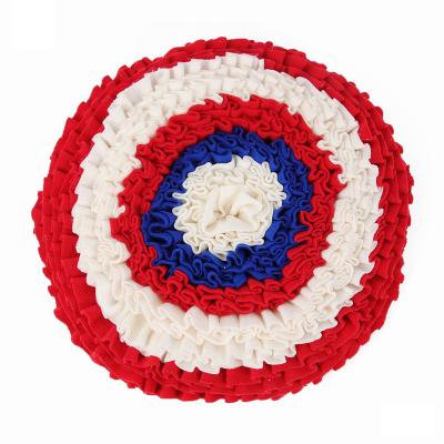 China Round Shape Breathable Wholesale HOT Fleece Dog Smell Material Pet Mats for sale