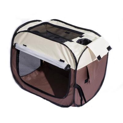 China Foldable Grooming Use Breathable Cage Hair Dryer Pet Travel Carrier Cage Chamber for sale