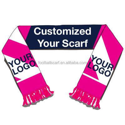 China China Soccer/Soccer/Sports Games Good Quality 100% Acrylic Good Double Sides Knitted Jacquard Sports Soccer Fan Cheerful Custom Scarf for sale