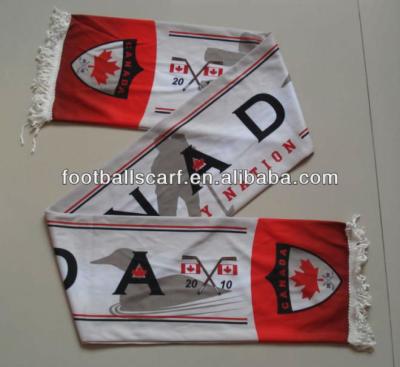 China Medium 100% Polyester Scarf Sublimation Printing Scarf Football Scarf for sale