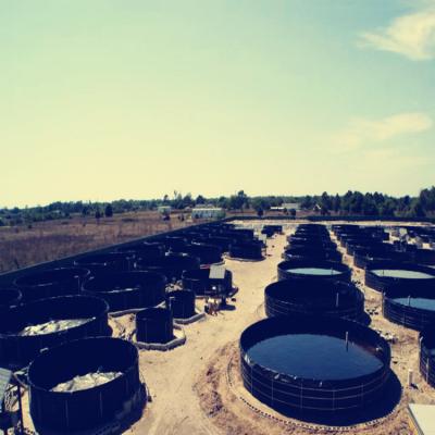 China Geomembrane LLDPE Material Geomembrane Circular Tanks For Aquaculture for sale