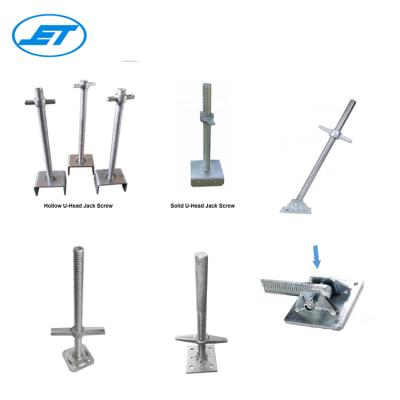 China Contemporary base plate use for adjustable ringlock and frame scaffold screw Bace Jack U-jack for sale