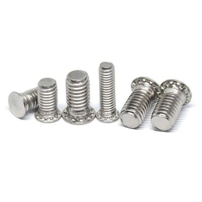 China Blue White 304 Series Stainless Steel M3 Flat Head Studs Pressure Rivet Screw for sale