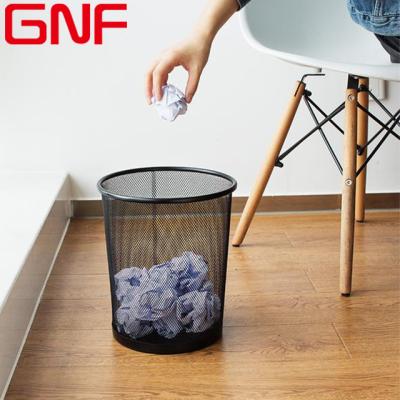 China GNF Sustainable High Quality Round Mesh Garbage Room Garbage Bin Household Paper Bins Basket for sale