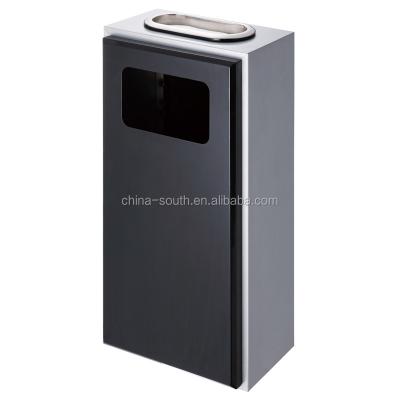 China Sustainable Stainless Steel Indoor Niche Trash Can , Metal Niche Trash Bin for sale