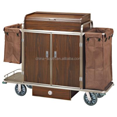 China Hot Sale Wood Metal General Cleaning Household Carts Utility Cart Canvas Cart With Top Store for sale