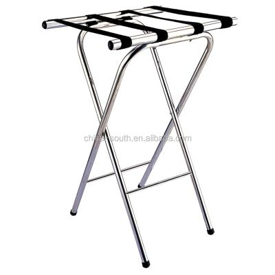 China Folding Stainless Steel Tray Rack Solid Wood Rack for sale