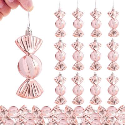 China TKYGU Style Hot Sale 24pcs European Holiday Christmas Candy Decoration Pink Ball Decorated Ball Outdoor Christmas 1.96