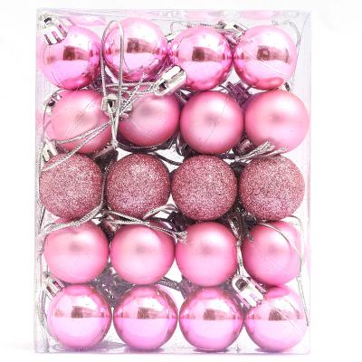 China TKYGU 40pcs 3cm Christmas Ball High Quality Large Tree Ornament European Style Sublimation Indoor Christmas Balls for sale